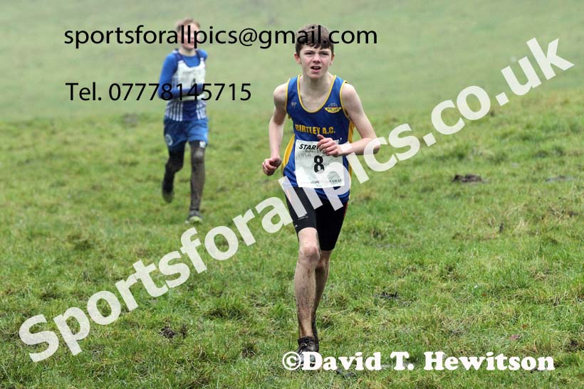 Boys under-13s, NECAA Junior Cross Country Relays, Thornley Farm, Peterlee, Saturday, December 12th. Photo: David T. Hewitson/Sports for All Pics